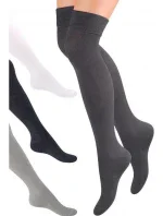 Dámské hladké nadkolenky 076 Tmavě šedá - Steven