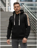 Pánská mikina s kapucí černá model 21994663 - Dstreet Pánská mikina s kapucí černá model 21994663 - Dstreet