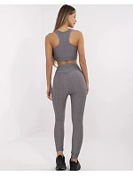 Tmavě šedý dámský sportovní komplet top a legíny model 21214393 - Factory Price Tmavě šedý dámský sportovní komplet top a legíny model 21214393 - Factory Price