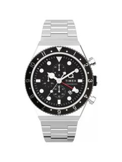 Pánské hodinky TIMEX Q Timex 3-Time Zone Chronograph TW2V69800 + BOX