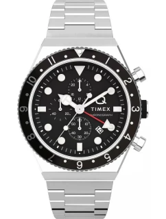 Pánské hodinky TIMEX Q Timex 3-Time Zone Chronograph TW2V69800 + BOX
