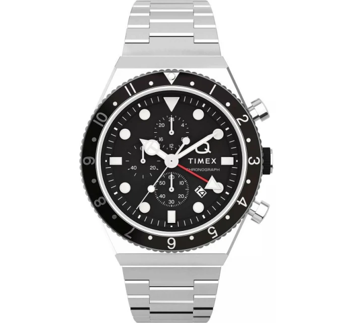 Pánské hodinky TIMEX Q Timex 3-Time Zone Chronograph TW2V69800 + BOX Pánské hodinky TIMEX Q Timex 3-Time Zone Chronograph TW2V69800 + BOX