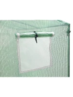 SKLENĚNÁ SKŘÍŇ PRO ZAHRADNÍ TOMATOPY 200x77x168-150CM PE ZELENÁ