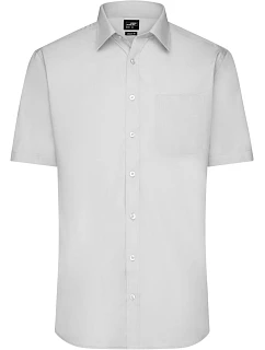 Daiber JN 680 Popelínová košile s krátkým rukávem 02.0680 light grey