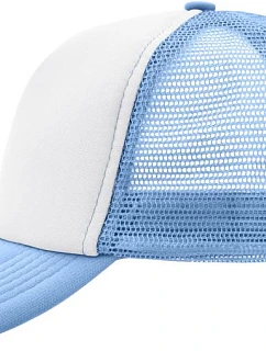 Daiber MB 70 5 panelová polyesterová síťovaná kšiltovka 03.0070 white/light blue