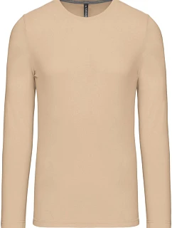 Kariban K 359 Pánské tričko s dlouhým rukávem 20.K359 light sand
