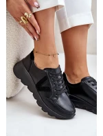 Dámské Kožené Sportovní Boty Vinceza 7918 Černé