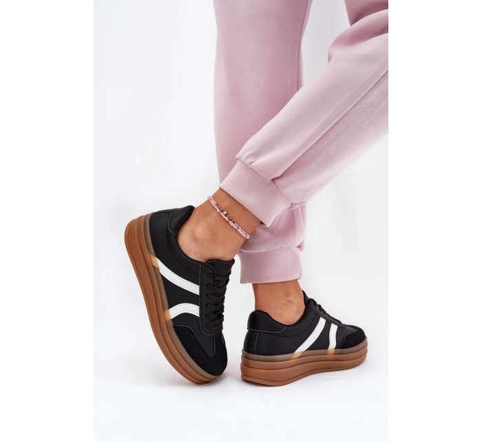 Dámské Tenisky Na Platformě Černé Tolianna Dámské Tenisky Na Platformě Černé Tolianna