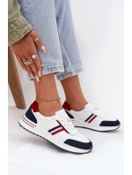 Dámské kožené sportovní boty modré model 21708095 - EVENTO Dámské kožené sportovní boty modré model 21708095 - EVENTO