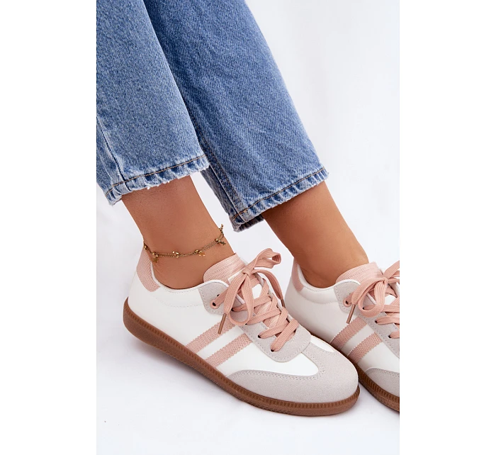 Dámské nízké tenisky Bílá-Růžová Loredis