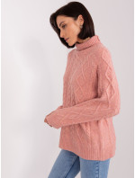Sweter AT SW 2355 2.19P ciemny różowy