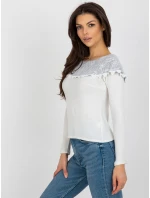 Sweter LK SW  jasny beżowy model 21858926 - FPrice