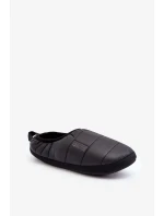 Pánské zateplené pantofle Black Big Star Pánské zateplené pantofle Black Big Star