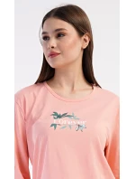 Dámské pyžamo dlouhé model 21154956 - Vienetta Dámské pyžamo dlouhé model 21154956 - Vienetta