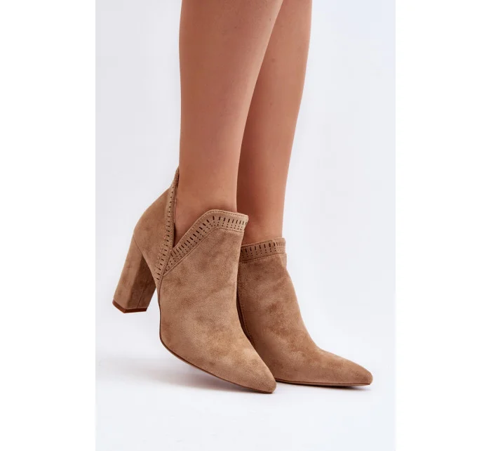 Boty na podpatku  model 192680 Step in style