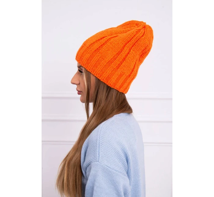 Fleecová čepice Ida model 18750153 oranžová - K-Fashion Fleecová čepice Ida model 18750153 oranžová - K-Fashion