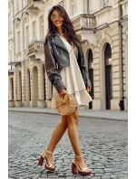 Kožené Sandály Na Robustní Platformě zlato Marina Kožené Sandály Na Robustní Platformě zlato Marina