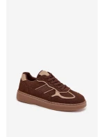 Nízké dámské tenisky hnědé Brenelle