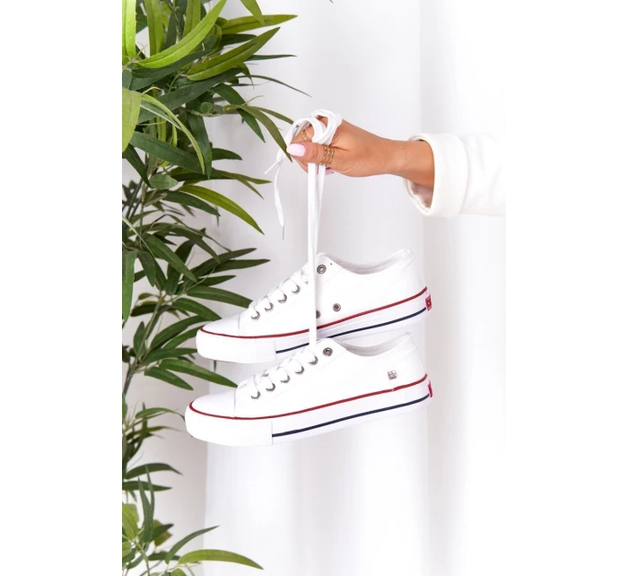 Dámské Klasické Nízké Tenisky Big Star DD274336 Bile Dámské Klasické Nízké Tenisky Big Star DD274336 Bile