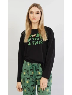 Dámské pyžamo dlouhé Tiger