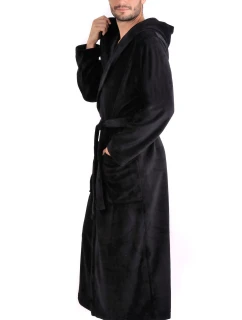 župan Milano s kapucí černý