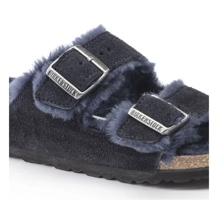 Arizona VL Midnight zateplené žabky semišová kůže úzké model 20701475 - Birkenstock