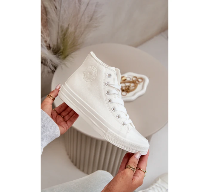 Dámské Zateplené Tenisky Z Eko Kůže Bílé Big Star model 21669546 - Big Star Shoes Dámské Zateplené Tenisky Z Eko Kůže Bílé Big Star model 21669546 - Big Star Shoes