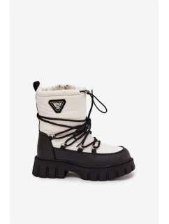 Dětské bílé sněhule Adelisse