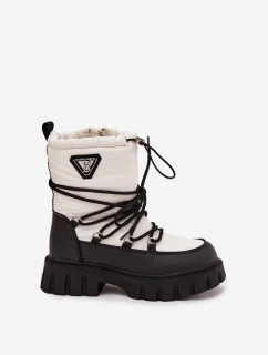 Dětské bílé sněhule Adelisse