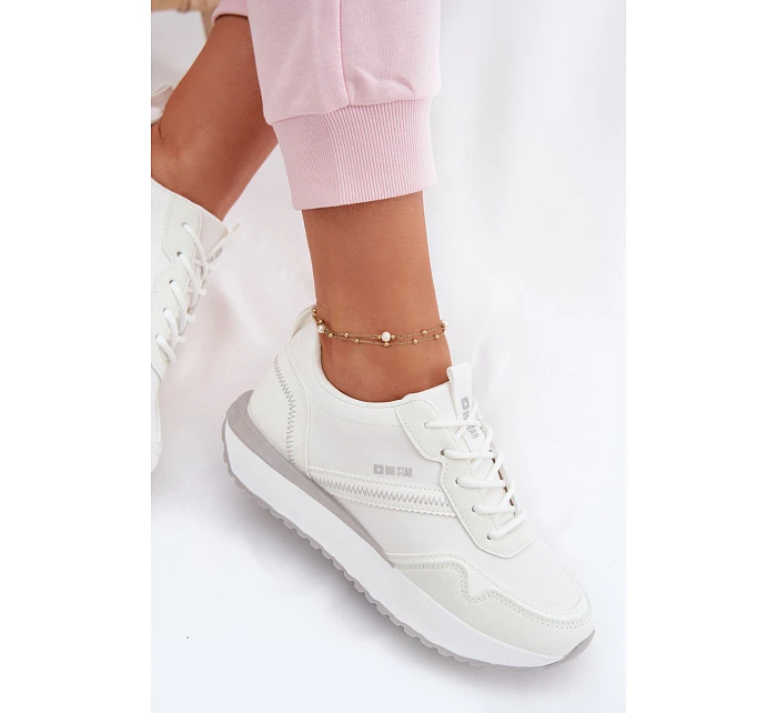 Dámské tenisky na platformě Big Star TT274279 Bílé