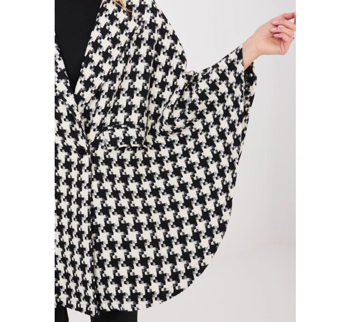 Kabát LK EN 510132.94 černobílý