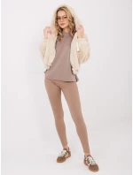 Bluzka MJ BZ model 21782527 ciemny bezowy - FPrice