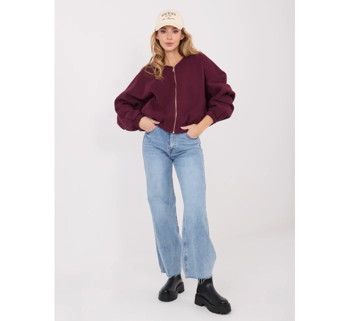 Bluza WT BL model 21859028 bordowy - FPrice Bluza WT BL model 21859028 bordowy - FPrice