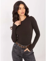 Bluzka WT BZ model 21875470 ciemny brązowy - FPrice Bluzka WT BZ model 21875470 ciemny brązowy - FPrice