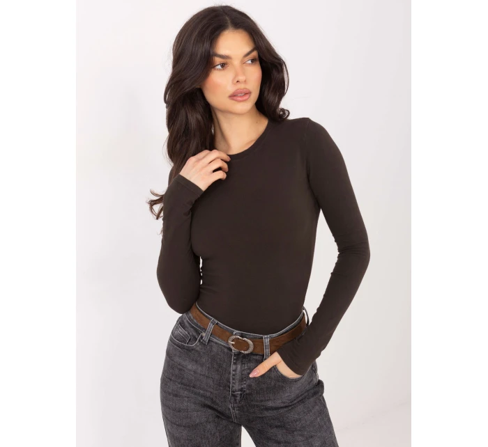 Bluzka WT BZ model 21875470 ciemny brązowy - FPrice Bluzka WT BZ model 21875470 ciemny brązowy - FPrice