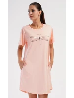 Dámské domácí šaty s krátkým rukávem model 20585156 - Vienetta Dámské domácí šaty s krátkým rukávem model 20585156 - Vienetta