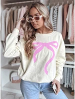 Dámská oversize mikina SOFTTIE béžová FashionStreet BY1356