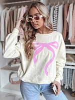 Dámská oversize mikina SOFTTIE béžová FashionStreet BY1356