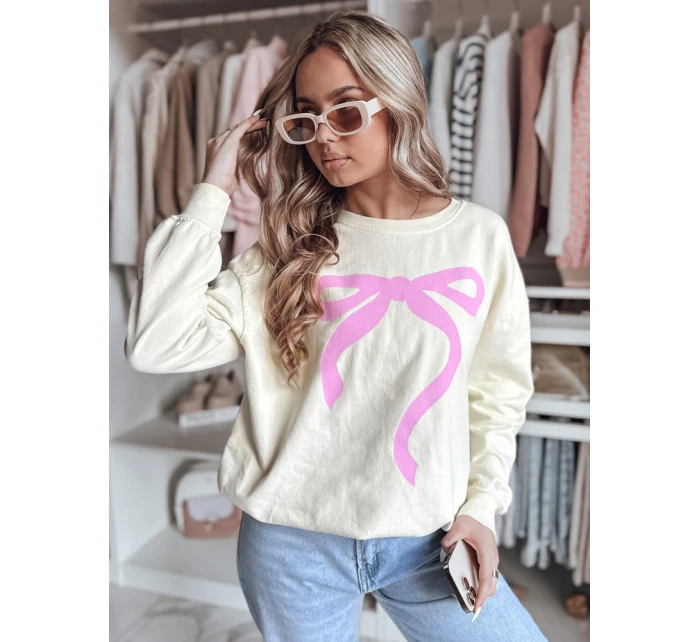 Dámská oversize mikina SOFTTIE béžová FashionStreet BY1356