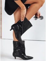 Dámské černé kozačky Dstreet model 21993430 - FashionStreet