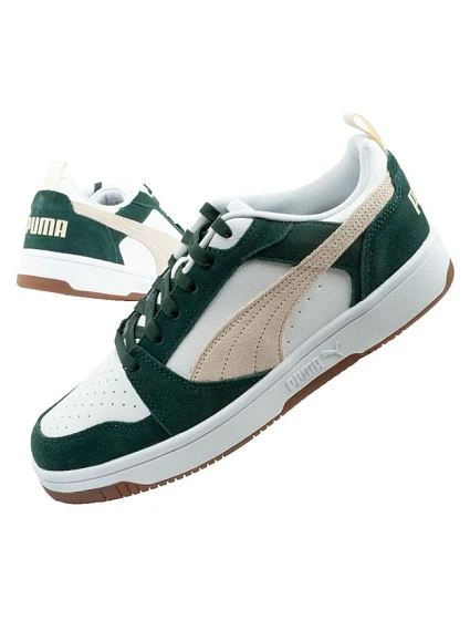 Sportovní obuv Puma pánské tenisky Rebound v6 fashionable comfortable white green Sportovní obuv Puma pánské tenisky Rebound v6 fashionable comfortable white green