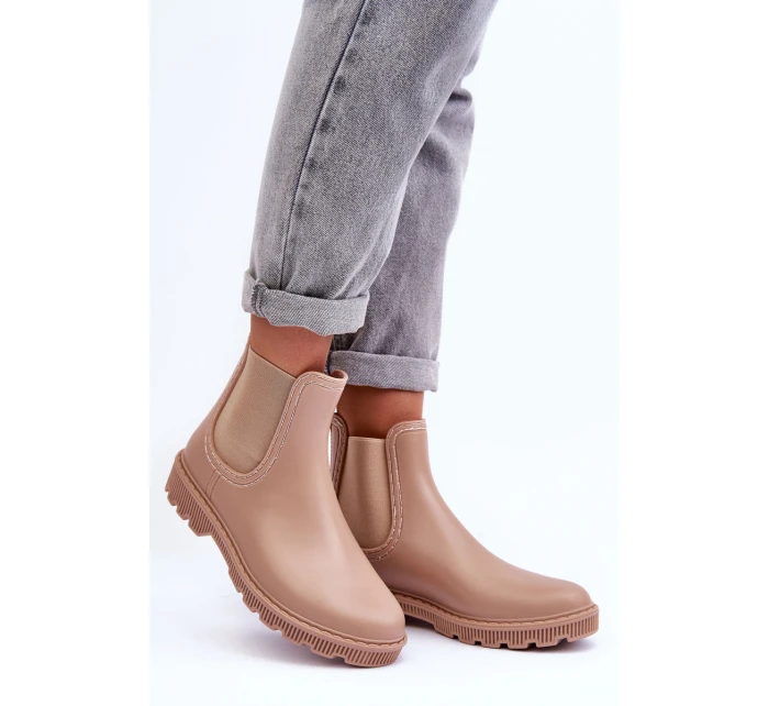Dámské gumáky Bežové model 21628806 - Boto Dámské gumáky Bežové model 21628806 - Boto