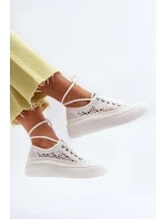 Dámské krajkové tenisky model 21649979 bílé - Lee Cooper