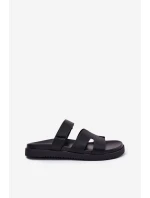 Dámské Pantofle Na Suchý Zip model 21697774 Černé - VINCEZA