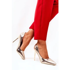 Podpatky s hadím vzorem Zlate Tissoria