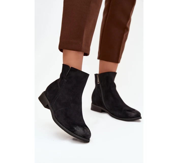 Dámské boty Vinceza – černé, na nízkém podpatku Dámské boty Vinceza – černé, na nízkém podpatku