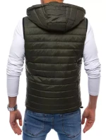 Pánská prošívaná zelená vesta FashionStreet TX4034