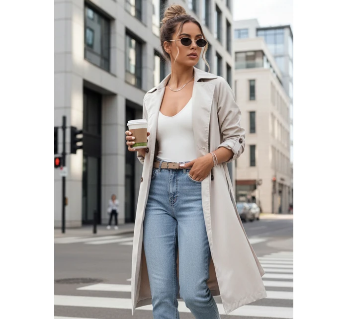 Dámské dlouhé tenisky light grey Dstreet model 21976913 - FashionStreet