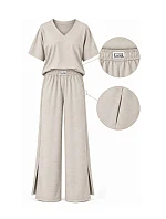 Pyžamo Luna 1314 k/r S–XL béžové Pyžamo Luna 1314 k/r S–XL béžové
