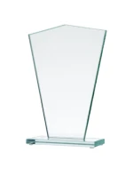 Skleněná trofej s matným podstavcem
